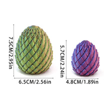 Load image into Gallery viewer, 3D Printed Articulated Dragon Egg Flexible Fidget Toy Gradient Dragon Model Desktop Decor Stress Relief Surprise Gift for Kids Adults
