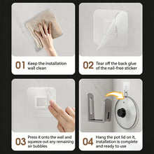 Load image into Gallery viewer, 1 Pair Wall Mounted Multifunctional Storage Rack Pot Lid Cutting Board Sponge Organizer For Kitchen Bathroom
