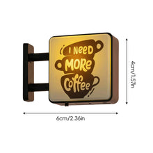Load image into Gallery viewer, Mini Luminous Lightbox Fridge Magnet Retro Coffee Style Magnetic Home Decoration Creative Home Ornament Gift
