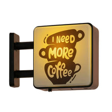 Load image into Gallery viewer, Mini Luminous Lightbox Fridge Magnet Retro Coffee Style Magnetic Home Decoration Creative Home Ornament Gift
