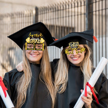 Load image into Gallery viewer, 8Pcs/Set 2026 Black Gold Glitter Paperboard Glasses Graduation Birthday Party Photo Prop Party Decoration Supplies
