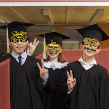 Load image into Gallery viewer, 8Pcs/Set 2026 Black Gold Glitter Paperboard Glasses Graduation Birthday Party Photo Prop Party Decoration Supplies
