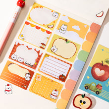 Load image into Gallery viewer, Cartoon Puppy Kitten Pull Out Sticky Notes Full Adhesive Marking Notepad Memo Stickers For Students Stationery Sullpies Gift
