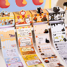 Load image into Gallery viewer, Cartoon Puppy Kitten Pull Out Sticky Notes Full Adhesive Marking Notepad Memo Stickers For Students Stationery Sullpies Gift
