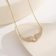 Load image into Gallery viewer, Fashion Angel Wing Pendant Necklace Titanium Steel Clavicle Chain Elegant Jewelry Accessories For Women Daily Wedding Party Decoration
