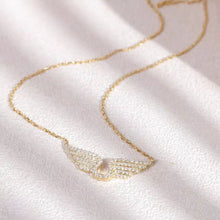 Load image into Gallery viewer, Fashion Angel Wing Pendant Necklace Titanium Steel Clavicle Chain Elegant Jewelry Accessories For Women Daily Wedding Party Decoration
