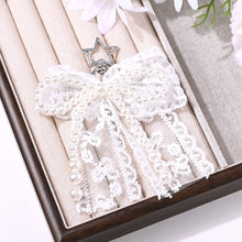 Load image into Gallery viewer, Sweet Pearl Lace Bow Keychain Y2K Heart Pendant Keyring Bag Phone Charm Pendant Accessories Decoration Gift For Women Girls
