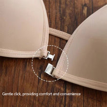 Load image into Gallery viewer, Sexy Thin Seamless Invisible Triangle Cup Bra Women Front Buckle Beauty Back Cross Straps Lingerie Underwear Tops
