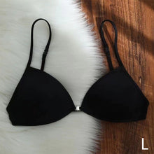 Load image into Gallery viewer, Sexy Thin Seamless Invisible Triangle Cup Bra Women Front Buckle Beauty Back Cross Straps Lingerie Underwear Tops
