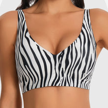Load image into Gallery viewer, Leopard zebra Print Wireless Bra For Women Jelly Support Gathered Seamless Breathable Comfortable Invisible Daily Underwear
