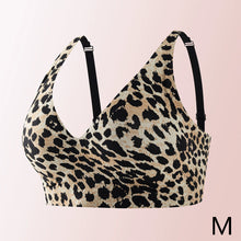 Load image into Gallery viewer, Leopard zebra Print Wireless Bra For Women Jelly Support Gathered Seamless Breathable Comfortable Invisible Daily Underwear
