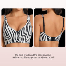 Load image into Gallery viewer, Leopard zebra Print Wireless Bra For Women Jelly Support Gathered Seamless Breathable Comfortable Invisible Daily Underwear
