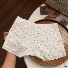Load image into Gallery viewer, Women's Cute Lace Mid Waist Panties Sexy Sports Safety Underpants Thin Soft Breathable No Trace Comfortable Intimates Underwear
