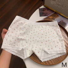 Load image into Gallery viewer, Women's Cute Lace Mid Waist Panties Sexy Sports Safety Underpants Thin Soft Breathable No Trace Comfortable Intimates Underwear

