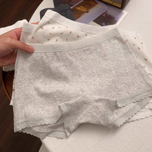 Load image into Gallery viewer, Women's Cute Lace Mid Waist Panties Sexy Sports Safety Underpants Thin Soft Breathable No Trace Comfortable Intimates Underwear
