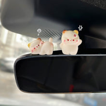 Load image into Gallery viewer, 2Pcs Car Accessories Cute Cartoon Little Rabbit Cat Figurine‌ Friendly Animals Ornament Auto Interior Dashboard for Girls Gifts Drop

