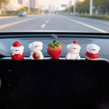 Load image into Gallery viewer, Cute Strawberry Dog Cartoon Anime Figure Toys Car Interior Ornament Gift Center Console Decoration Car Accessories
