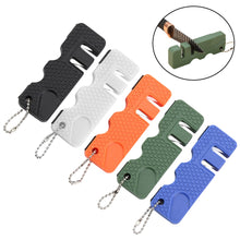 Load image into Gallery viewer, Mini Multipurpose Knife Whetstone Carbide Knife Sharpener Pocket Portable Ceramic Knife Sharpener Diamond Tools Scissor Sharpen Fish
