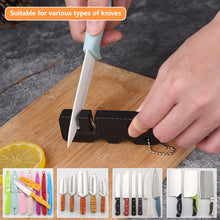 Load image into Gallery viewer, Mini Multipurpose Knife Whetstone Carbide Knife Sharpener Pocket Portable Ceramic Knife Sharpener Diamond Tools Scissor Sharpen Fish
