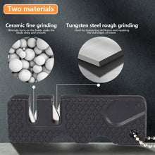 Load image into Gallery viewer, Mini Multipurpose Knife Whetstone Carbide Knife Sharpener Pocket Portable Ceramic Knife Sharpener Diamond Tools Scissor Sharpen Fish
