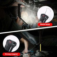 Load image into Gallery viewer, Folding Double COB XPE LED Car Work Light USB Rechargeable Portable Flashlight Magnetic Base Hook Car Repair Inspection Emergency Light
