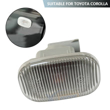 Load image into Gallery viewer, 1pc Fender Side Marker Light Clear Lens Turn Signal Lamp Direct Replacement Amber Bulb Plug &amp; Play for For Toyota Corolla Vios Axp4 Scp4 Vios / Soluna
