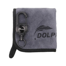 Load image into Gallery viewer, Lure Fishing Towel with Carabiner Clip Absorbent for Hand Drying and Fish Gripping Multi-Purpose Fishing Gear
