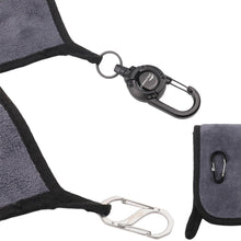 Load image into Gallery viewer, Lure Fishing Towel with Carabiner Clip Absorbent for Hand Drying and Fish Gripping Multi-Purpose Fishing Gear
