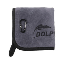 Load image into Gallery viewer, Lure Fishing Towel with Carabiner Clip Absorbent for Hand Drying and Fish Gripping Multi-Purpose Fishing Gear
