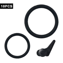 Load image into Gallery viewer, 10PCS Hook Keeper for Fishing Rod with Silicone Ring Plastic Lure Hook Fixer Portable Fishing Accessory
