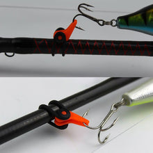 Load image into Gallery viewer, 10PCS Hook Keeper for Fishing Rod with Silicone Ring Plastic Lure Hook Fixer Portable Fishing Accessory
