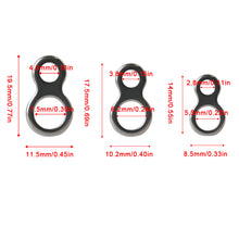 Load image into Gallery viewer, 20PCS 2-Hole Stainless Steel Lure Connector Seamless Offshore Fishing Connector for Slow Pitch Jigging Smooth Non-Abrasive Anti-Tangle Fishing Tackle Accessory
