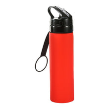 Load image into Gallery viewer, 600ML Portable Collapsible Silicone Bottle with Straw and Handle For Outdoor Hiking Cycling Camping

