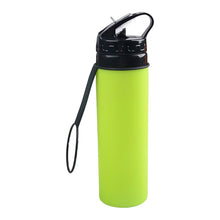Load image into Gallery viewer, 600ML Portable Collapsible Silicone Bottle with Straw and Handle For Outdoor Hiking Cycling Camping
