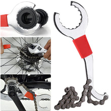 Load image into Gallery viewer, 3-in-1 Bicycle Integrated Bottom Bracket Wrench Cassette Lockring Fixing Wrench Derailleur Hanger Alignment Wrench Bicycle Repair Tools
