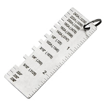 Load image into Gallery viewer, Weld Inspection Gauge High Precision Thickness Gauge Stainless Steel Welding Gauge Factory and Industrial Inspection Tool
