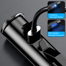 Load image into Gallery viewer, Mini Pocket Hiking Camping Strong Light Mini LED Flashlight Magnetic Keychain Lamp Waterproof Type-C Charging Cap Clip Lamp
