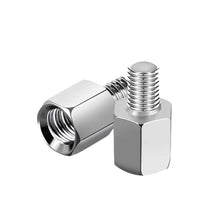 Load image into Gallery viewer, M10 M8 10MM 8MM Silver Mirror Adapter Motorcycle Rearview Mirrors Adapters Conversion Bolt Screws Clockwise Anti-clock Right Left Thread
