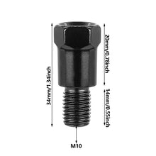 Load image into Gallery viewer, M10 10mm Clockwise Motorcycle Mirror Adapter Metal Heighten Rearview Bolt Screw Thread Conversion Motorbike Mirror Bolt Screws
