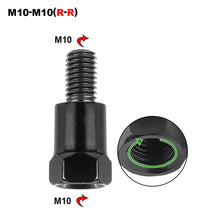 Load image into Gallery viewer, M10 10mm Clockwise Motorcycle Mirror Adapter Metal Heighten Rearview Bolt Screw Thread Conversion Motorbike Mirror Bolt Screws
