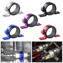 Load image into Gallery viewer, Aluminum Universal Car Fuel Filter Mounting Bracket Oil Gas Fuel Pump Clamp Holder Universal Single Filter Clamp Cradle 60mm
