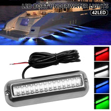 Load image into Gallery viewer, 60W 42LED Marine Boat Light Waterproof Underwater Courtesy Light Sailboats Pontoon Transom Light Stair Deck Side Light
