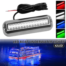 Load image into Gallery viewer, 60W 42LED Marine Boat Light Waterproof Underwater Courtesy Light Sailboats Pontoon Transom Light Stair Deck Side Light
