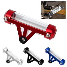 Load image into Gallery viewer, Universal Waterproof Alloy Motorcycle Scooter Tube Tax Disc Cylindrical Holder Frame General Motorbike Label Tax Single Pipe 115mm
