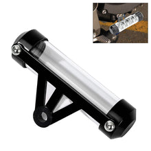 Load image into Gallery viewer, Universal Waterproof Alloy Motorcycle Scooter Tube Tax Disc Cylindrical Holder Frame General Motorbike Label Tax Single Pipe 115mm
