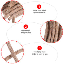 Load image into Gallery viewer, 4/10pcs Outdoor Camping Survival Fire Starter Wick Hemp Cord Camping Lighter Hemp Fire Starters Outdoor Wick Ropes Survival Tools
