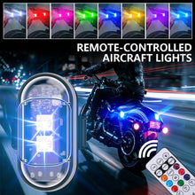 Load image into Gallery viewer, Wireless Remote Control Motorcycle LED Strobe Light Flash Anti-collision Warning Lamp Waterproof For Car Electric Vehicle Bicycle
