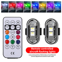 Load image into Gallery viewer, Wireless Remote Control Motorcycle LED Strobe Light Flash Anti-collision Warning Lamp Waterproof For Car Electric Vehicle Bicycle
