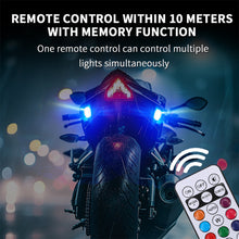 Load image into Gallery viewer, Wireless Remote Control Motorcycle LED Strobe Light Flash Anti-collision Warning Lamp Waterproof For Car Electric Vehicle Bicycle
