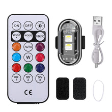 Load image into Gallery viewer, Wireless Remote Control Motorcycle LED Strobe Light Flash Anti-collision Warning Lamp Waterproof For Car Electric Vehicle Bicycle
